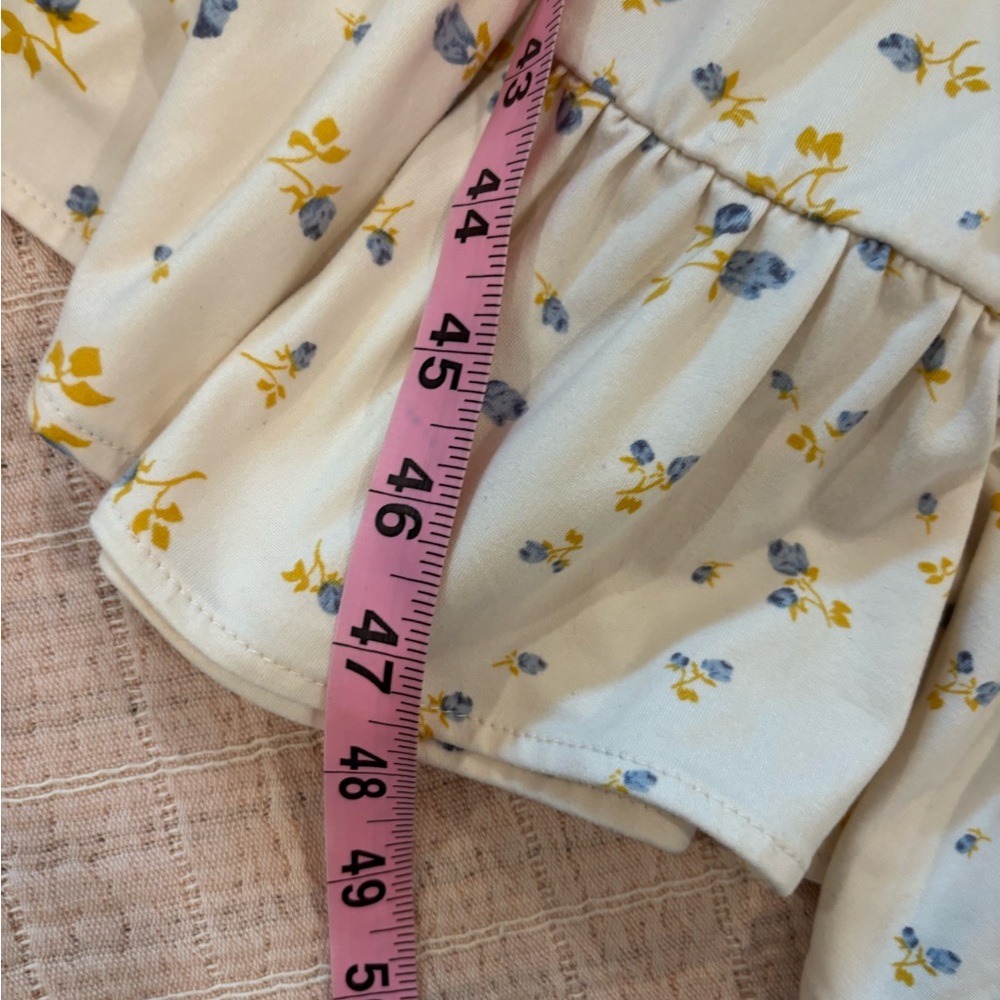 Urban Outfitters Elenor Midi Dress with Yellow & Blue Floral Print size Small - Picture 14 of 16